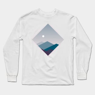 Pink Mountains Long Sleeve T-Shirt